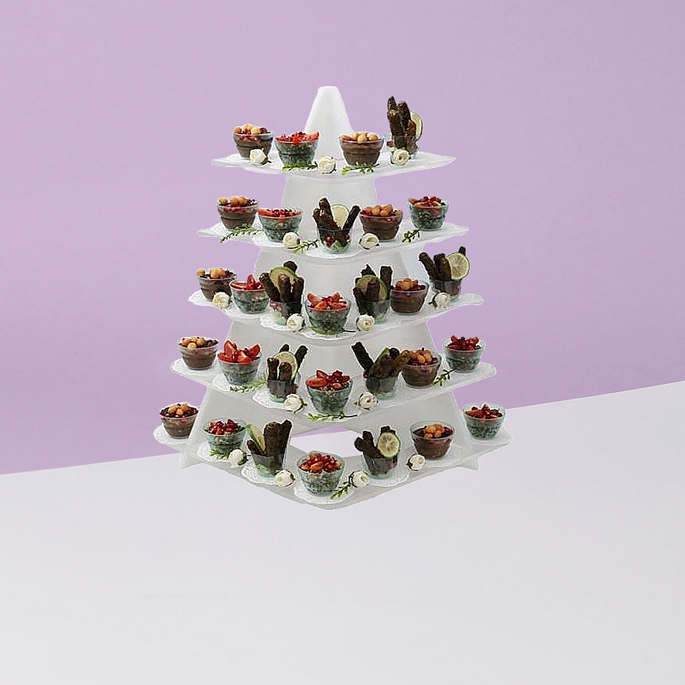 White Appetizers Stand