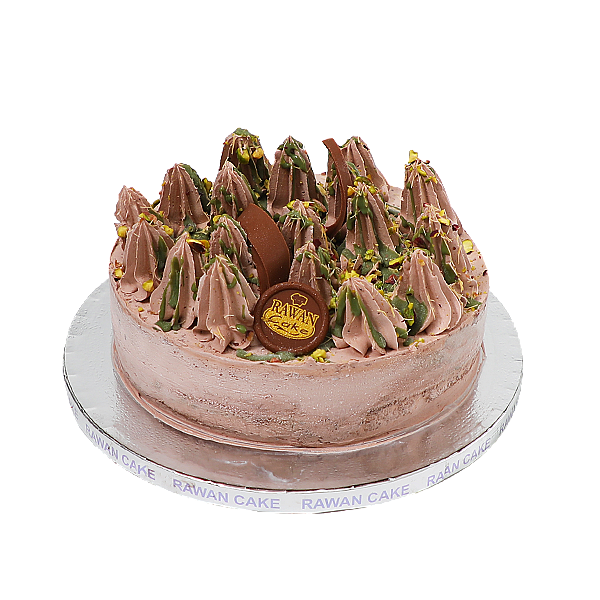 Pistachio Kunafa Ice Cream Cake