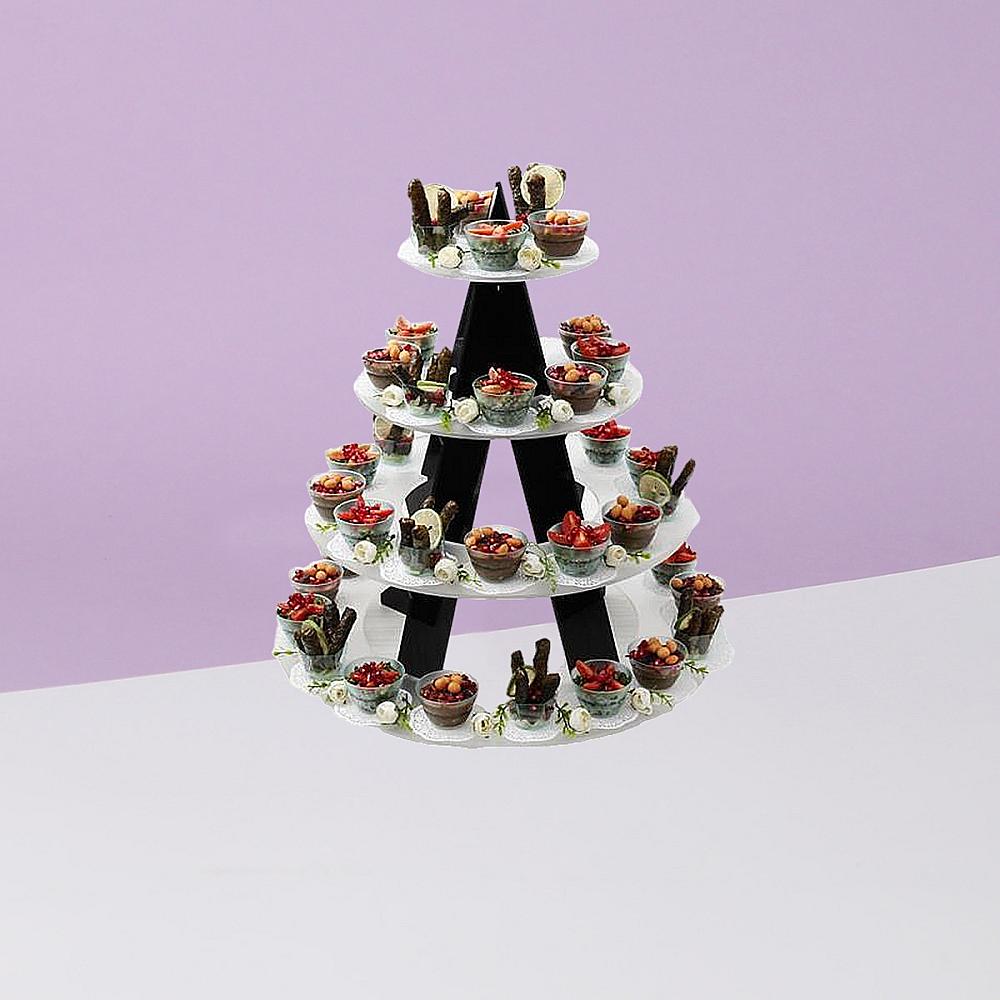 Black Round Appetizers Stand