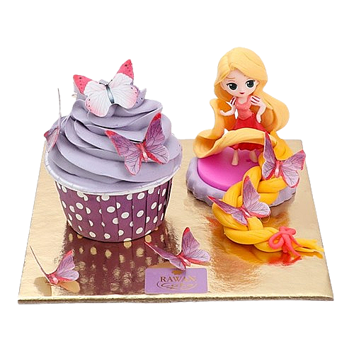 Rapunzel Cup Cake